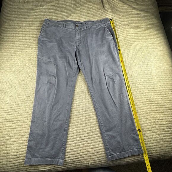 Duck Head Gold School Pant Men 42x32 Blue Chino Khaki Classic Fit Stretch - Picture 3 of 10